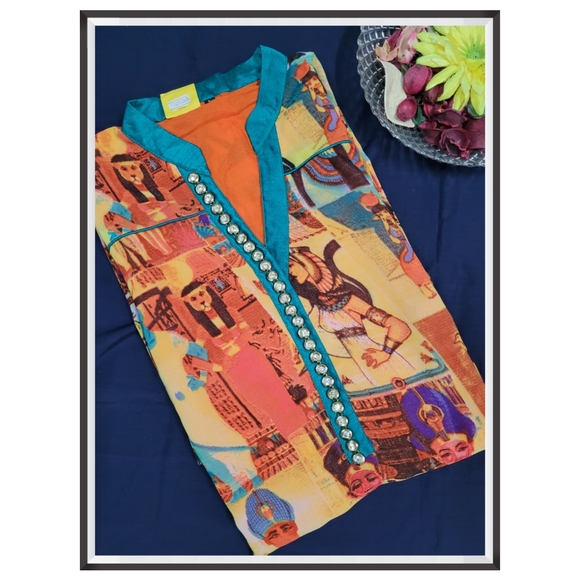 Designer Embellished Kurta - Picture 3 of 9